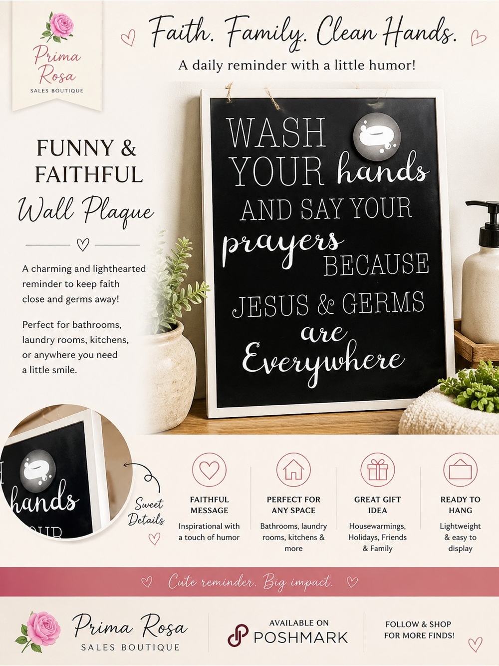 Wash your hands and say your prayers because Jesus and germs are everywhere